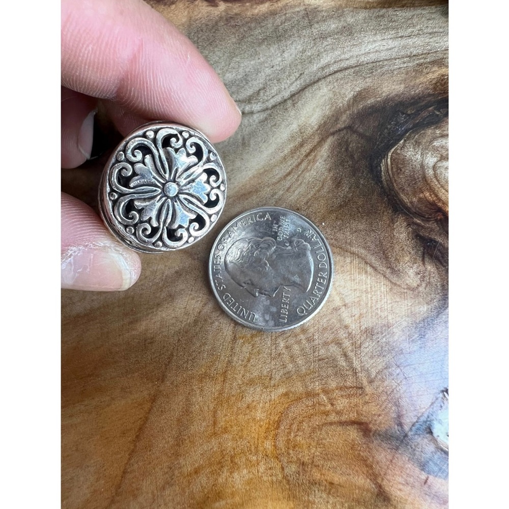 🚫SOLD🚫Vintage Sterling Silver Statement Ring - Size 8.5 US - Picture 10 of 11